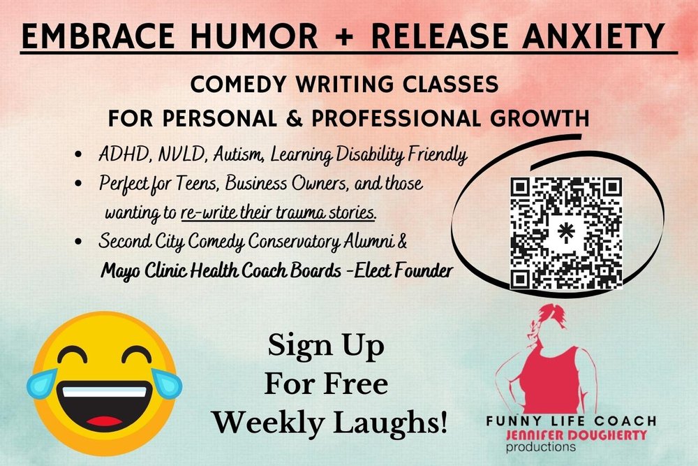 Comedy Writing Classes for Personal and Professional Growth™ — Funny Life Coach Productions Comedy Writing Classes for Personal and Professional Growth™ — Funny Life Coach Productions