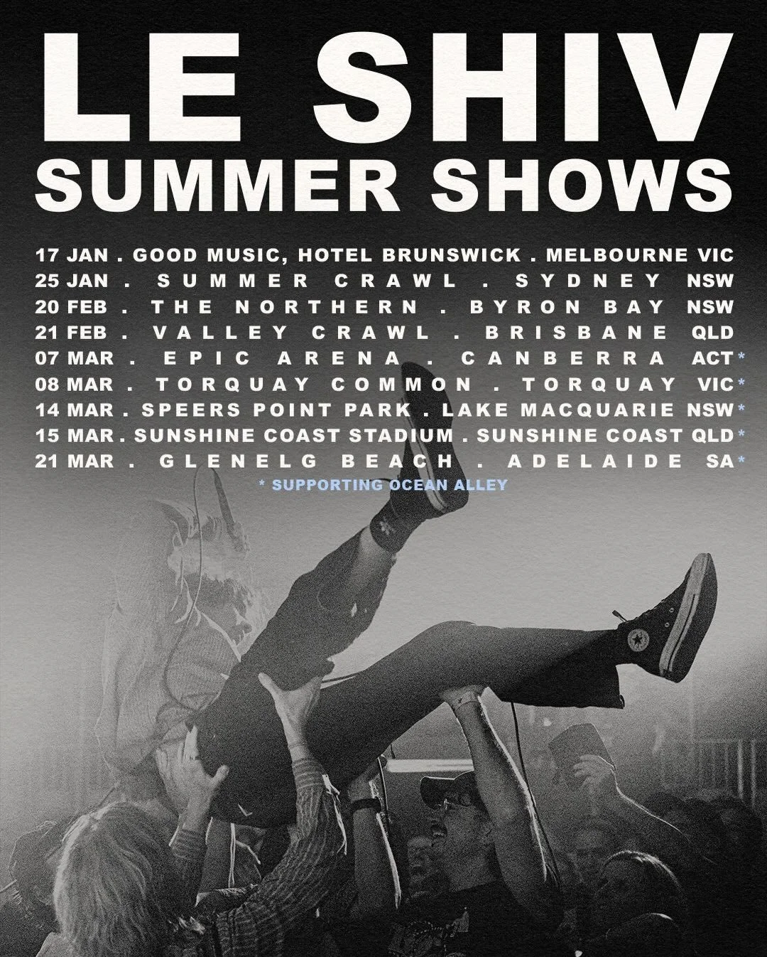 new year, new shows, new music

starting with MELBOURNE this Sat with @goodmusiconline at @retreat_hotel_brunswick free entry before 8pm otherwise $10 on the door 🕺🪩