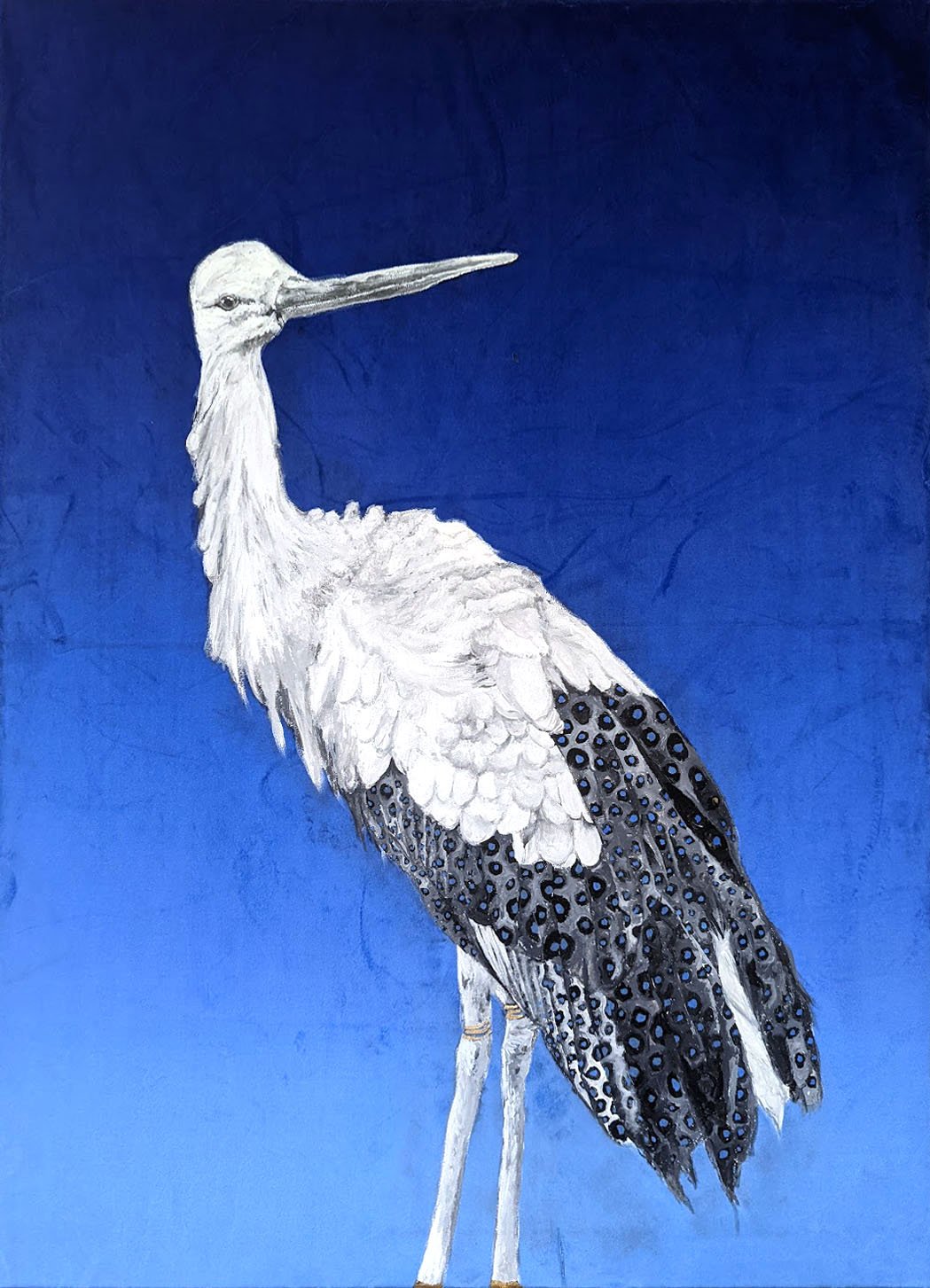   Long Necked Fairy Tale (stork painting)   2022 