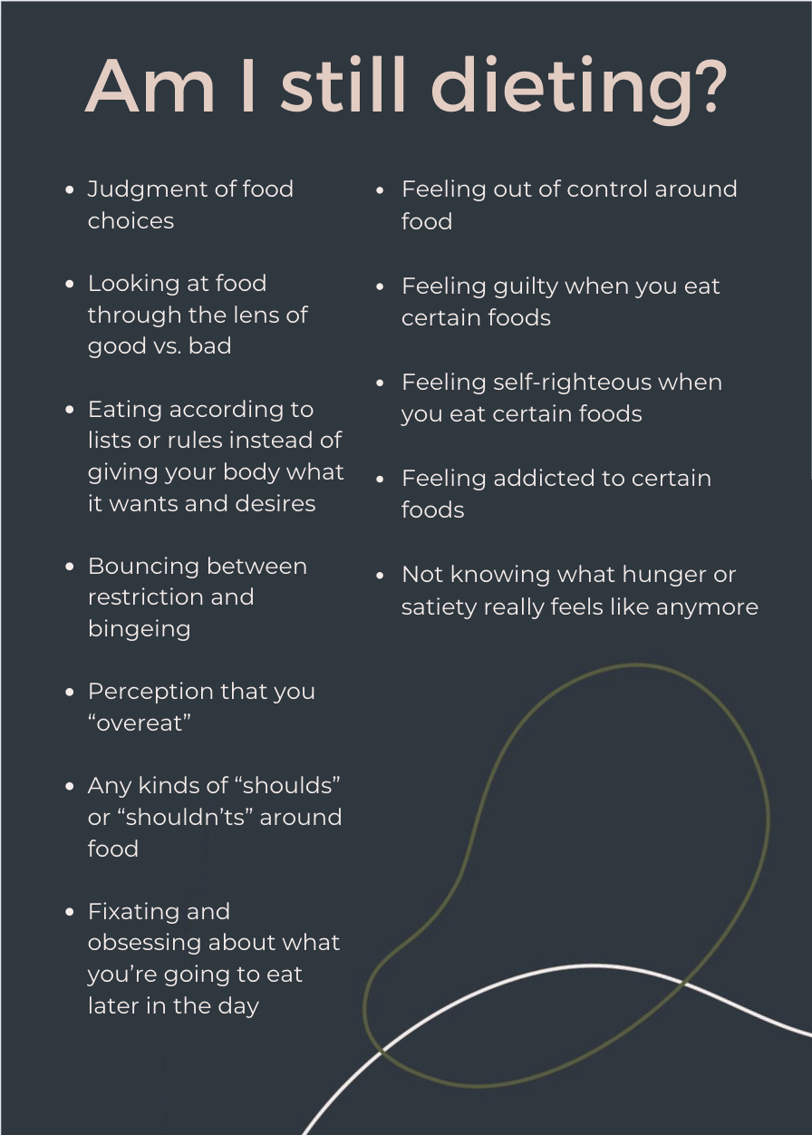 Do these resonate with you? If so, you might be stuck in the diet mentality.
