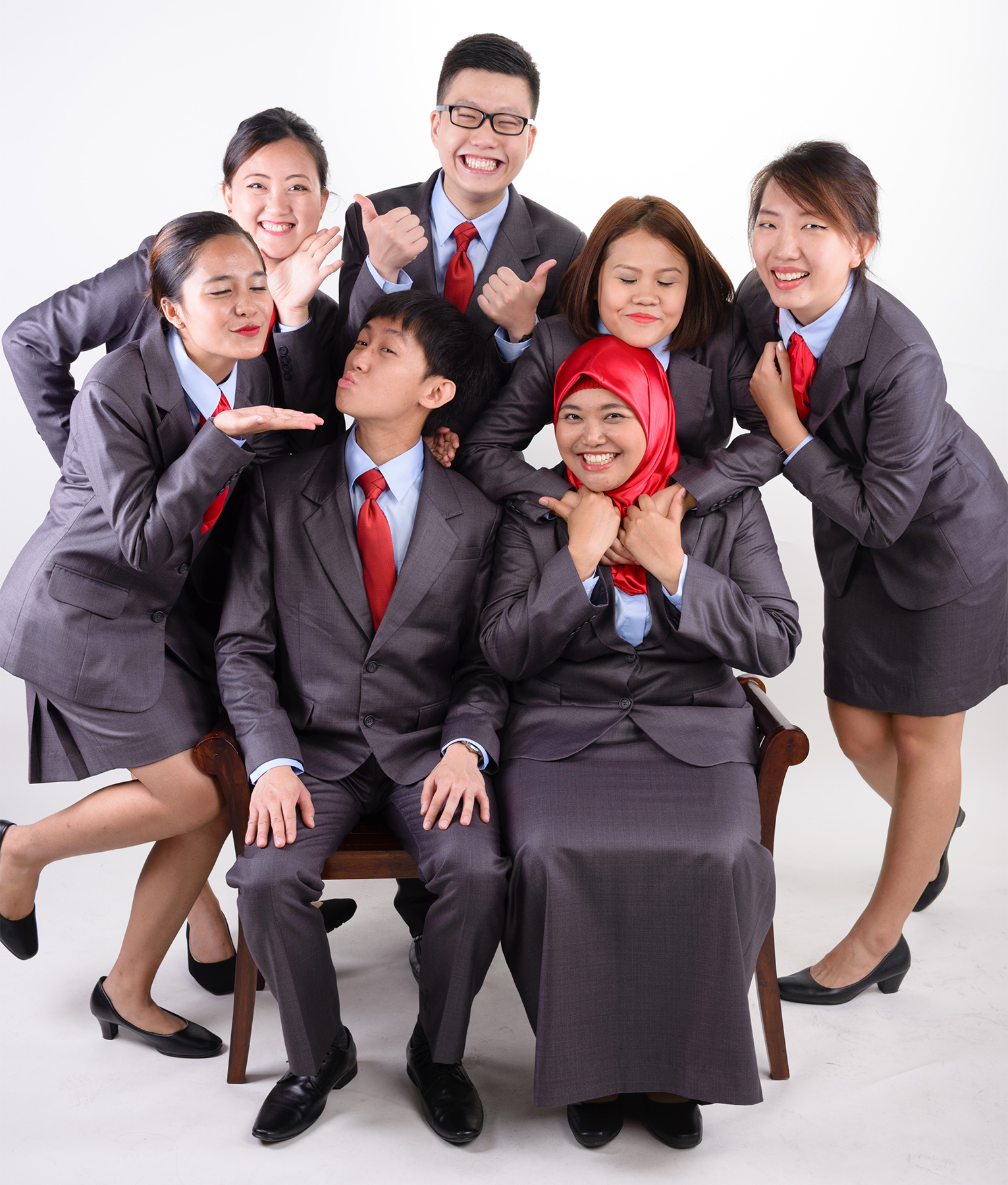 L-R: Astiqah, Esther, Elijah, Choon Leong, Hyd, Rahmuna, Wanlin. Photo took by: ZZ, 2015.
