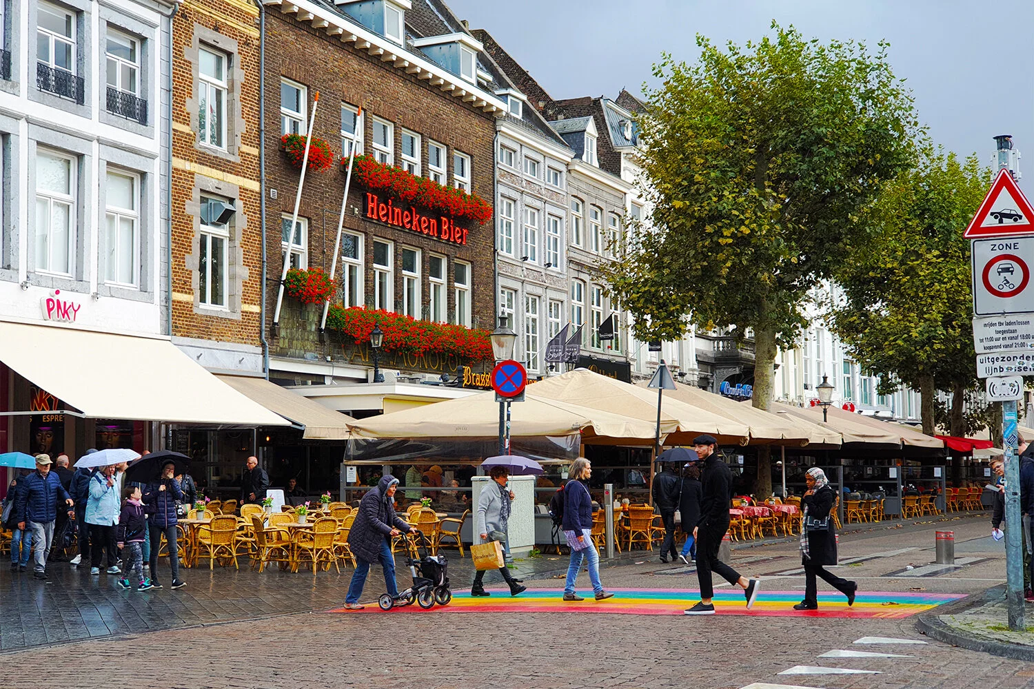 A rainy day in Maastricht.