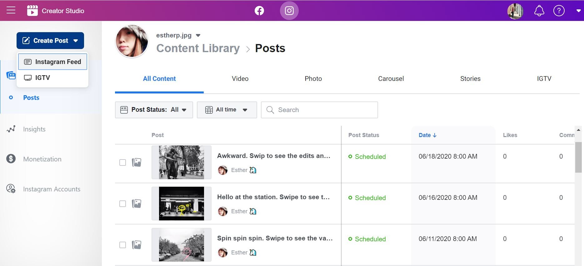 facebook creator studio review esther phang esther phang