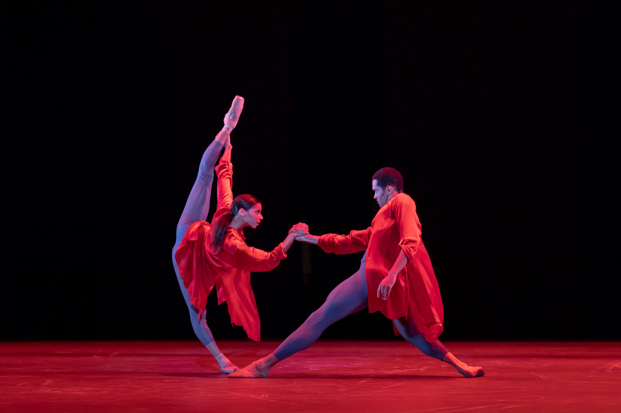   Ignite.  Birmingham Royal Ballet, Celine Gittens &amp; Brandon Lawrence. Photo Andrew Ross 