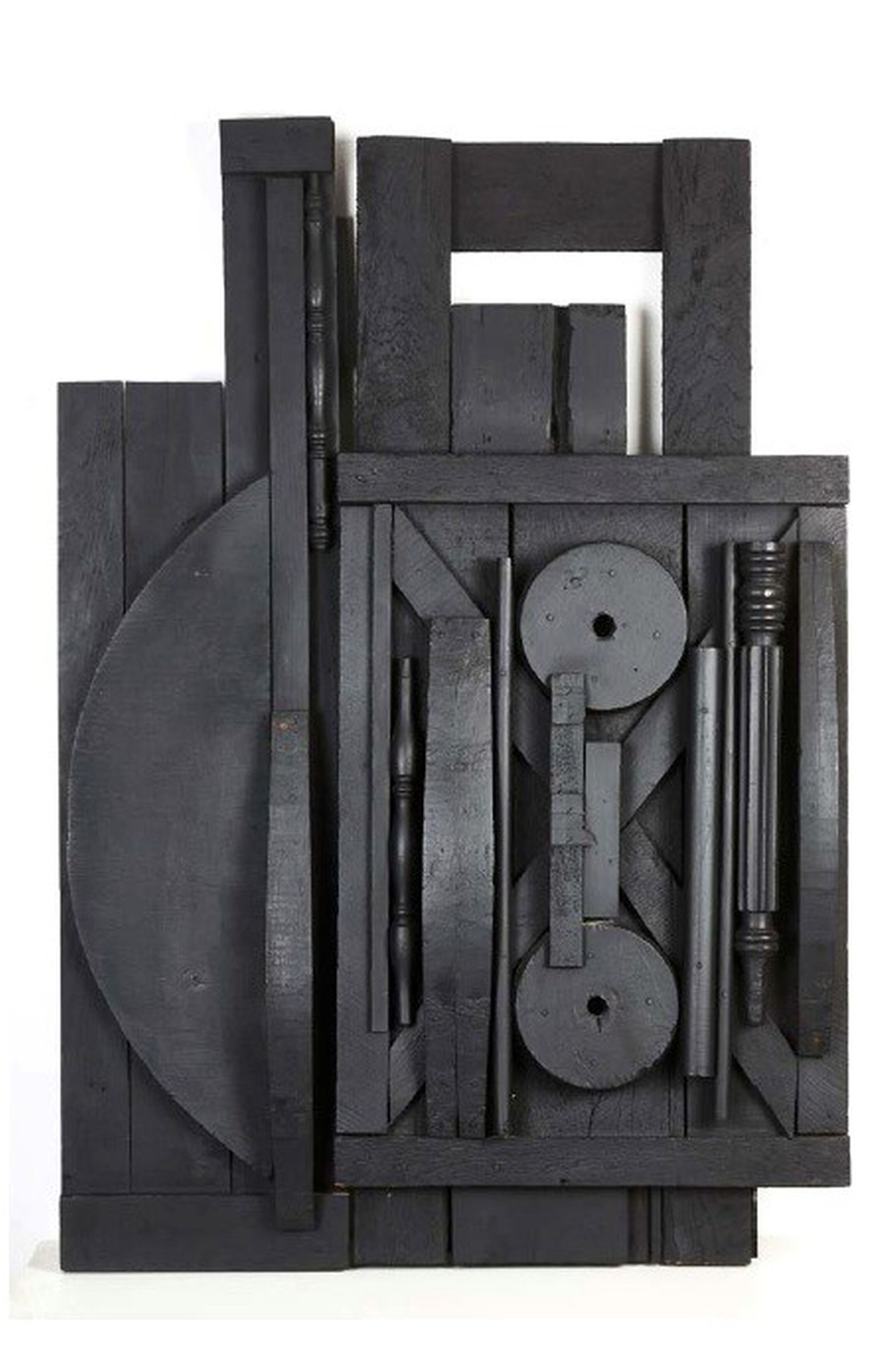 Louise Nevelson, Untitled 3 - Open Zag I, 1974. Painted Wood, 139 x 95 x 15 cm. Private Collection, Italy 
