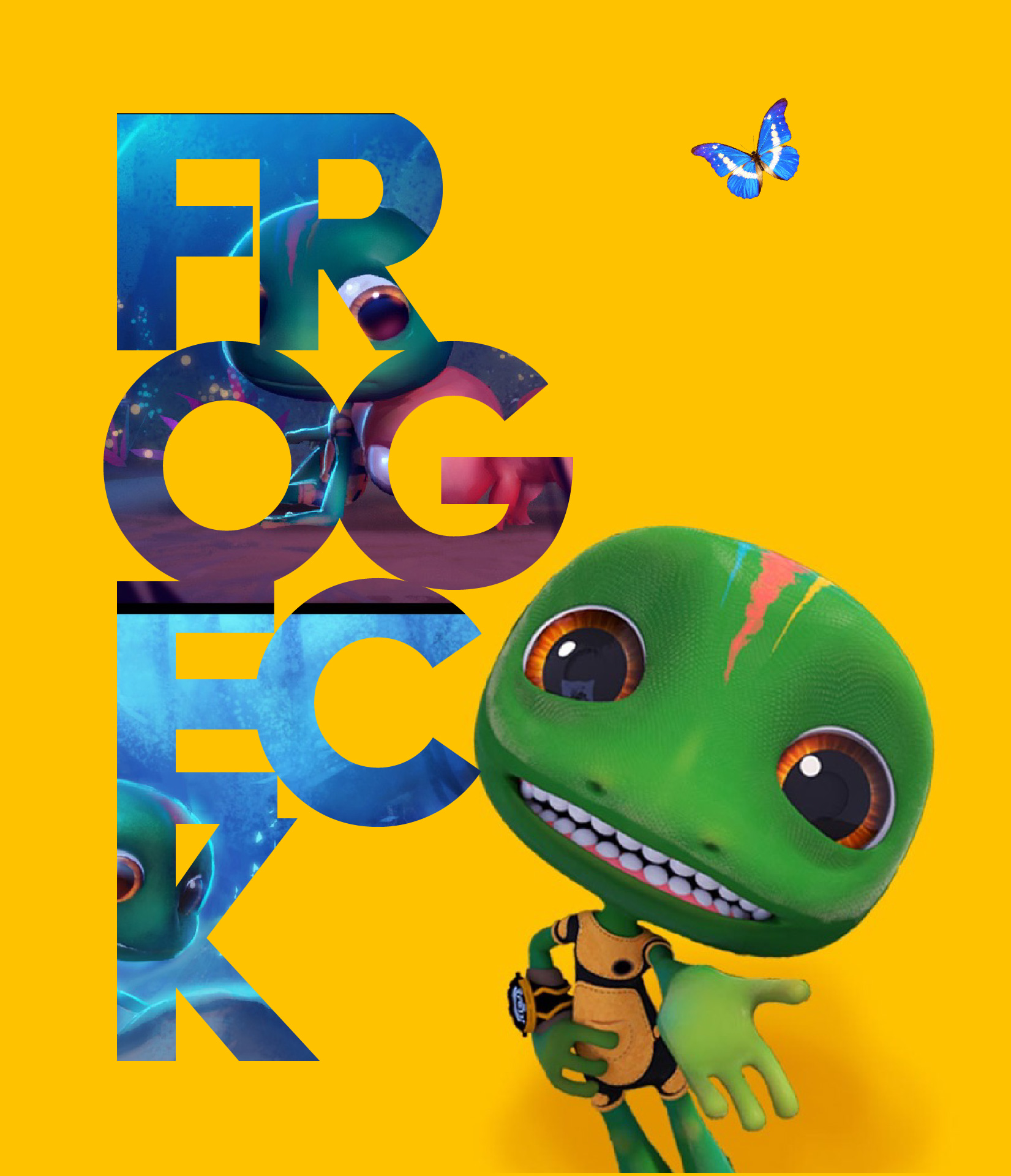 Frogeck Yellow Background Mobile Wallpaper Dimension: 1242x2209px