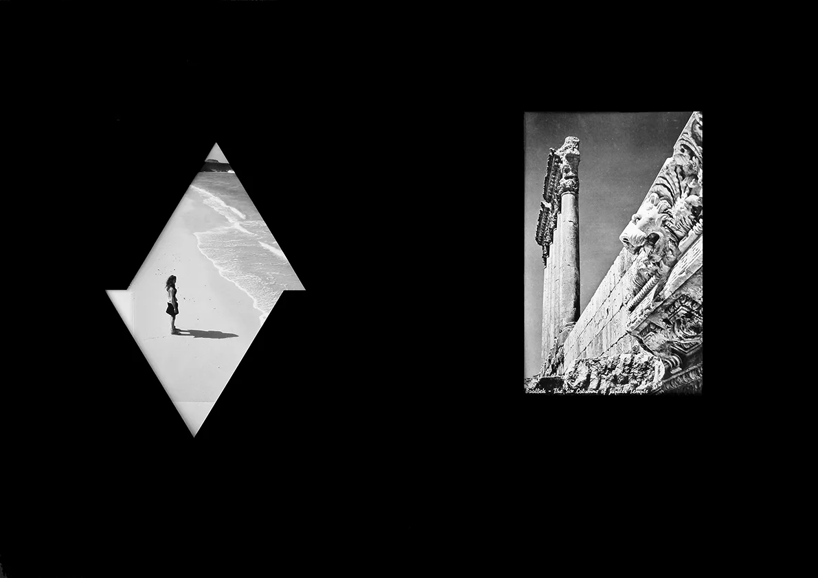 "GrisGris" 2007/ 2016 "Siria" 2013/ 2016
Fotografie, Lackspray auf Papier
63 x 44 cm