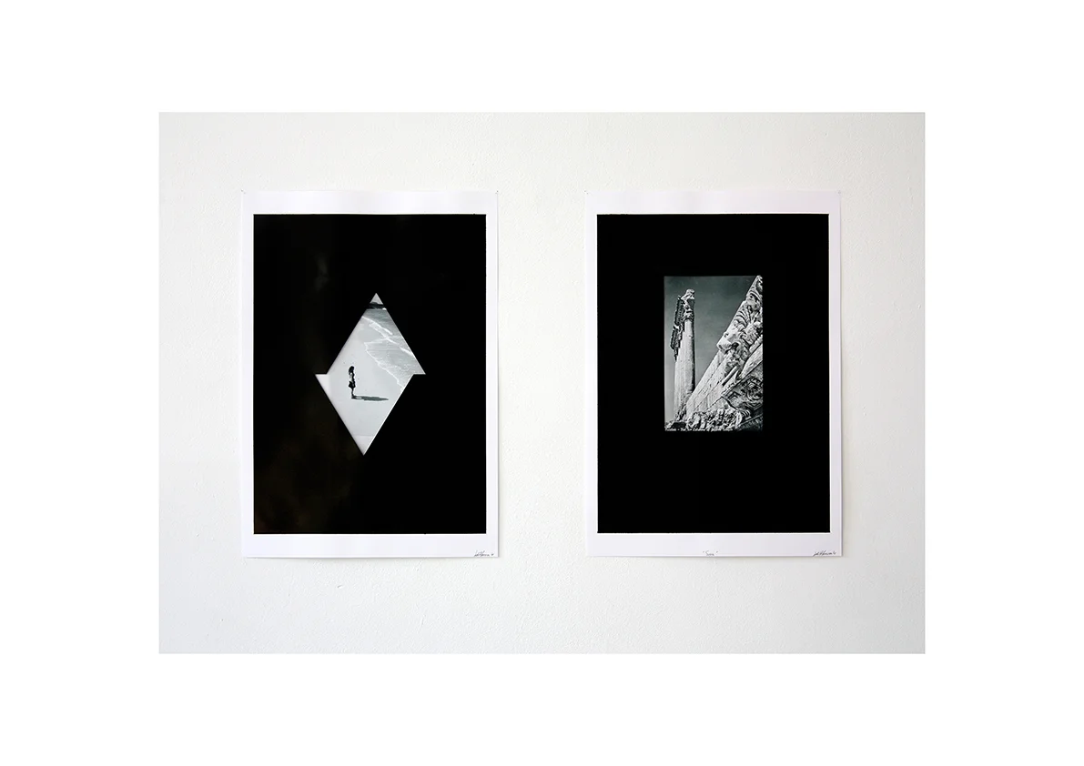 Chiara 2007/ 2016- Siria 2013/ 2016 Fotografie, Lackspray auf Papier je 63 x 44 cm