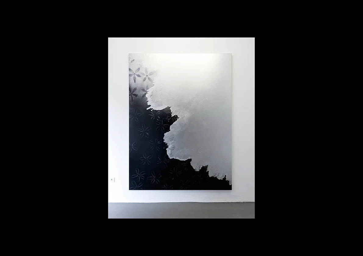 Cool Water III, 2014 Lackspray auf Baumwollstoff 240 x 180 cm