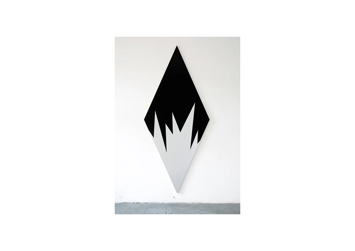 Lightning Bolt, 2012 Acrylfarbe auf Baumwollstoff 250 x 110 cm