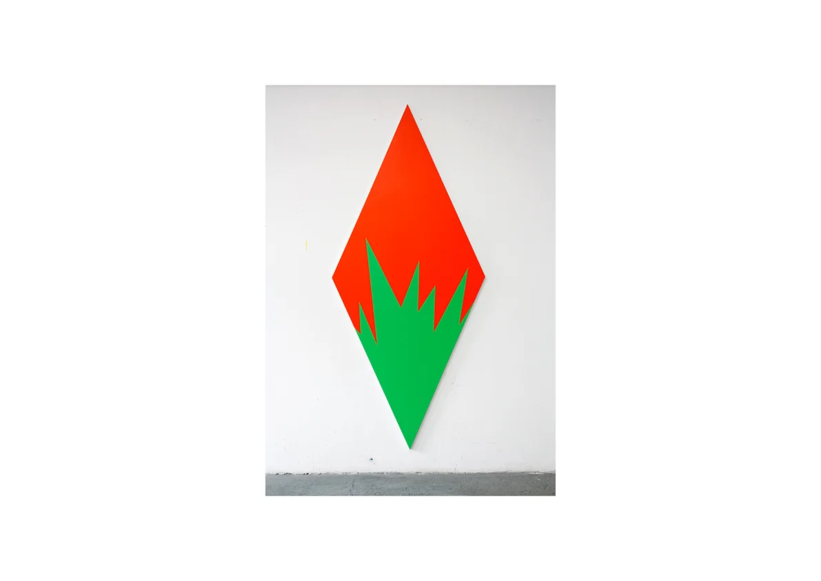 Venganza, 2012 Acrylfarbe auf Baumwollstoff 250 x 110 cm