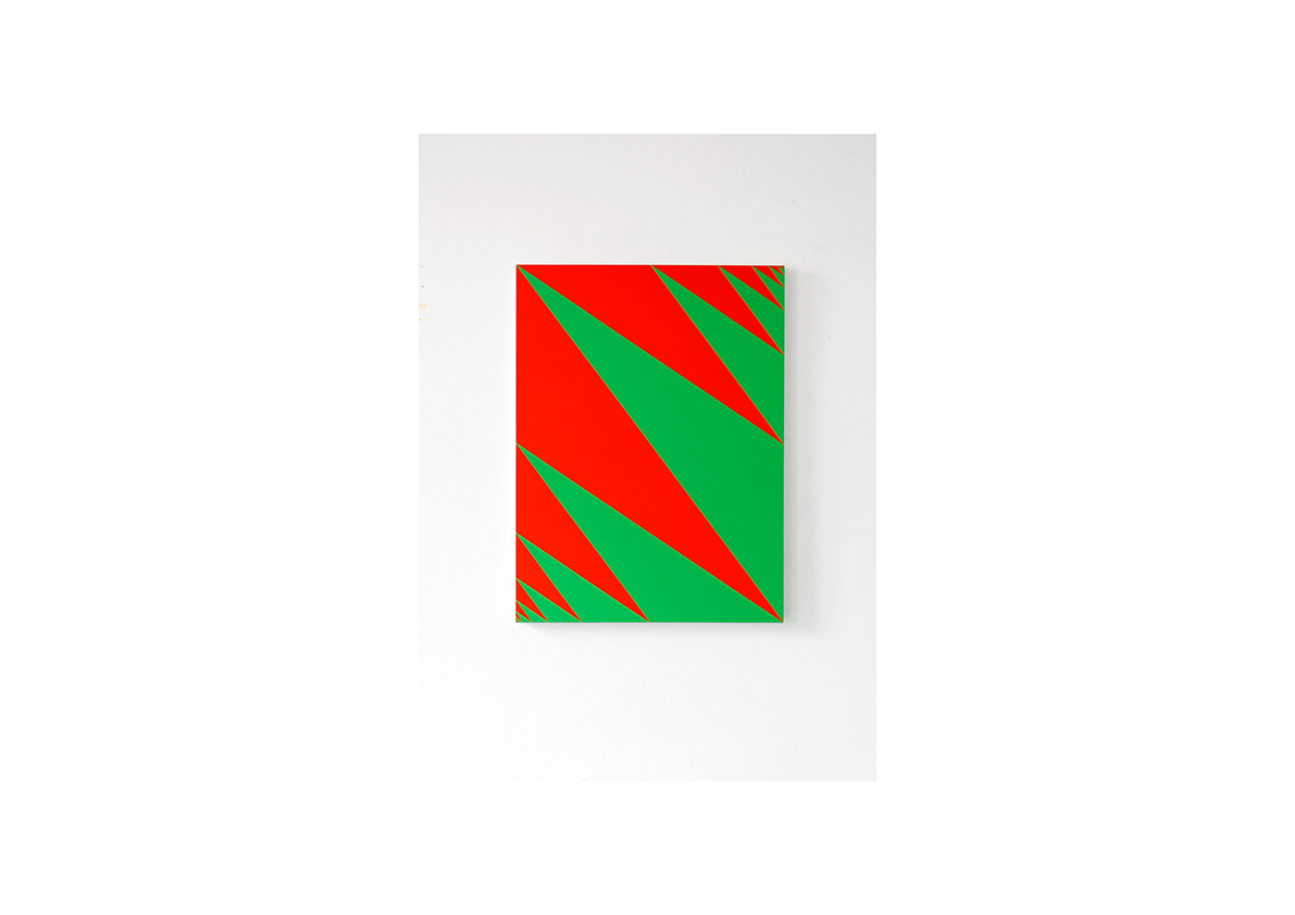 Konfrontation II, 2012 Acryl auf Baumwollstoff 80 x 60 cm