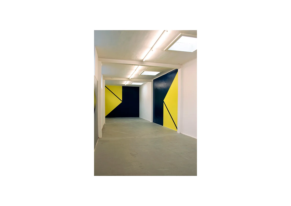 Sturz I/ Sturz II, 2007 Wandmalerei 325 x 375 cm/ 325 x 390 cm