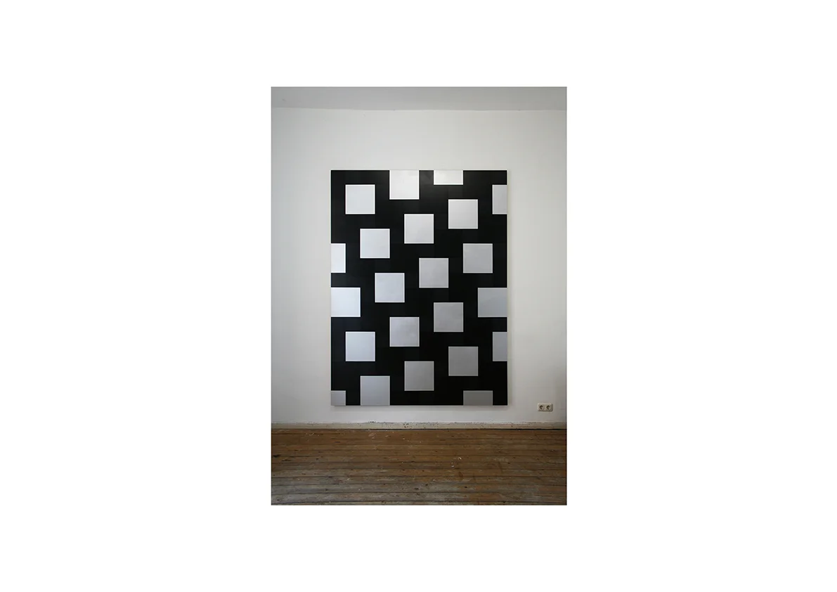 Face, 2006 Lack auf Baumwollstoff 240 x 180 cm