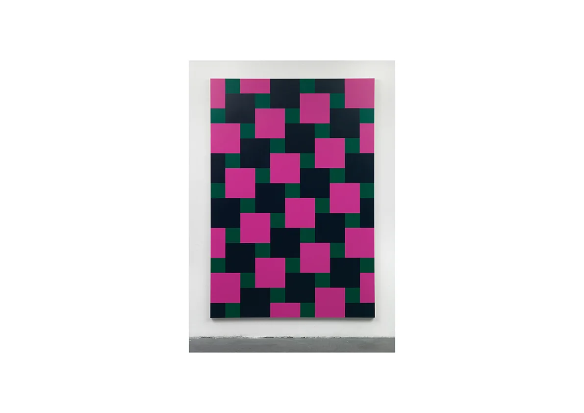 Broken Rules (for Daniel), 2009 Acrylfarbe auf Baumwollstoff 240 x 165 cm