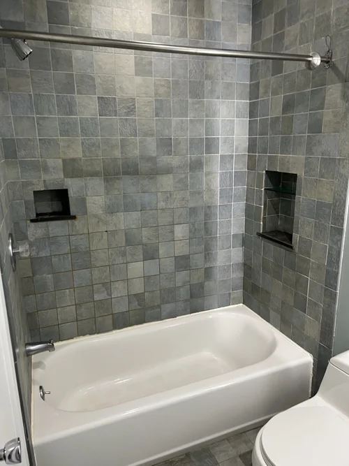 Hall Bath with Waterfall Hexagon Tile in Lansdale, PA, photo 1