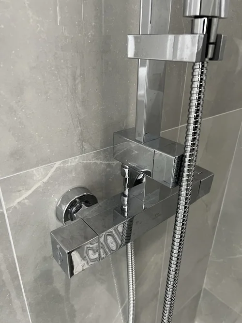 Hall Bath with Waterfall Hexagon Tile in Lansdale, PA, photo 6