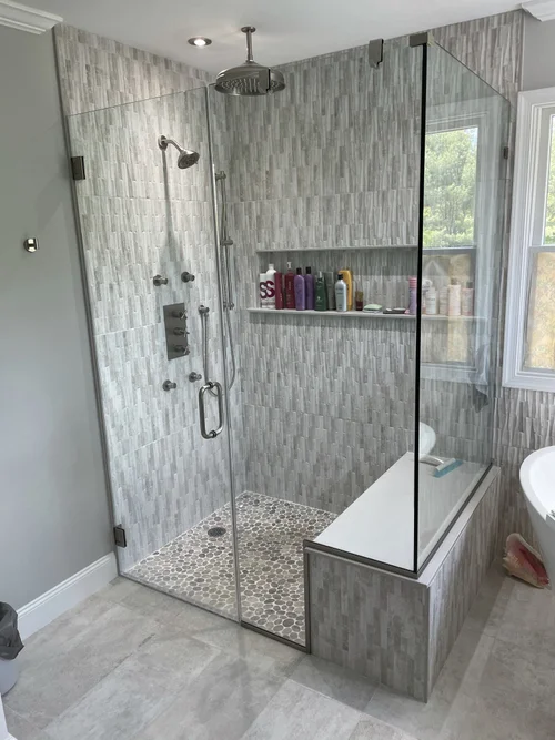 Spa Bath with Freestanding Tub & Body Sprayers in Hatfield, PA, photo 3