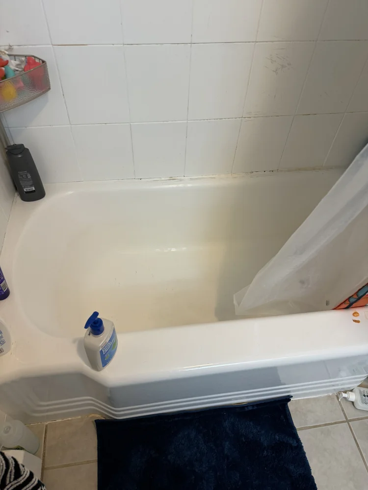 Hall Bath with Cast Iron Tub in Hatfield, PA, before
