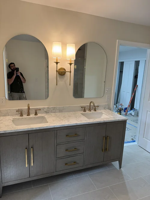 Hallway Bath Turned Primary Bathroom in Blue Bell, PA, photo 6