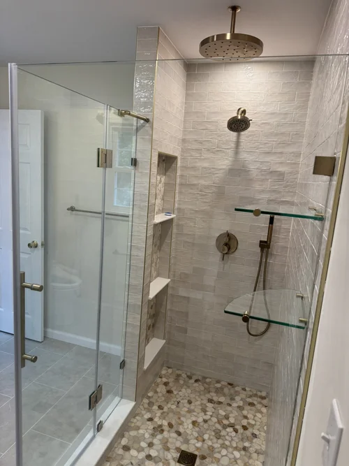 Hallway Bath Turned Primary Bathroom in Blue Bell, PA, photo 7