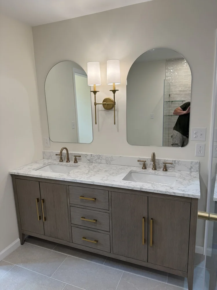 Hallway Bath Turned Primary Bathroom in Blue Bell, PA, photo 12