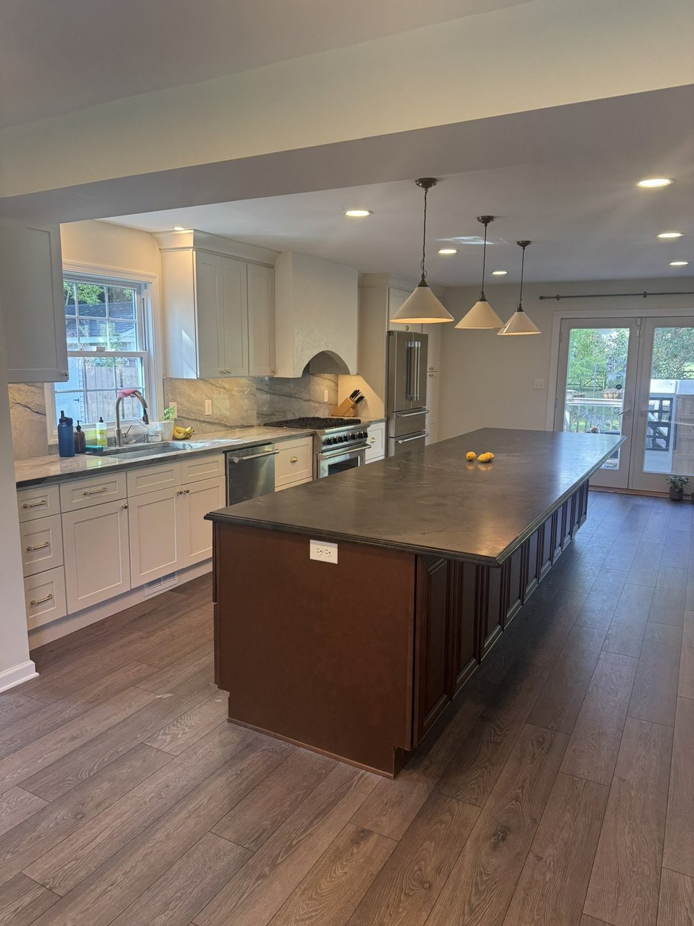 First Floor Remodel with 14' Island in Blue Bell, PA, after