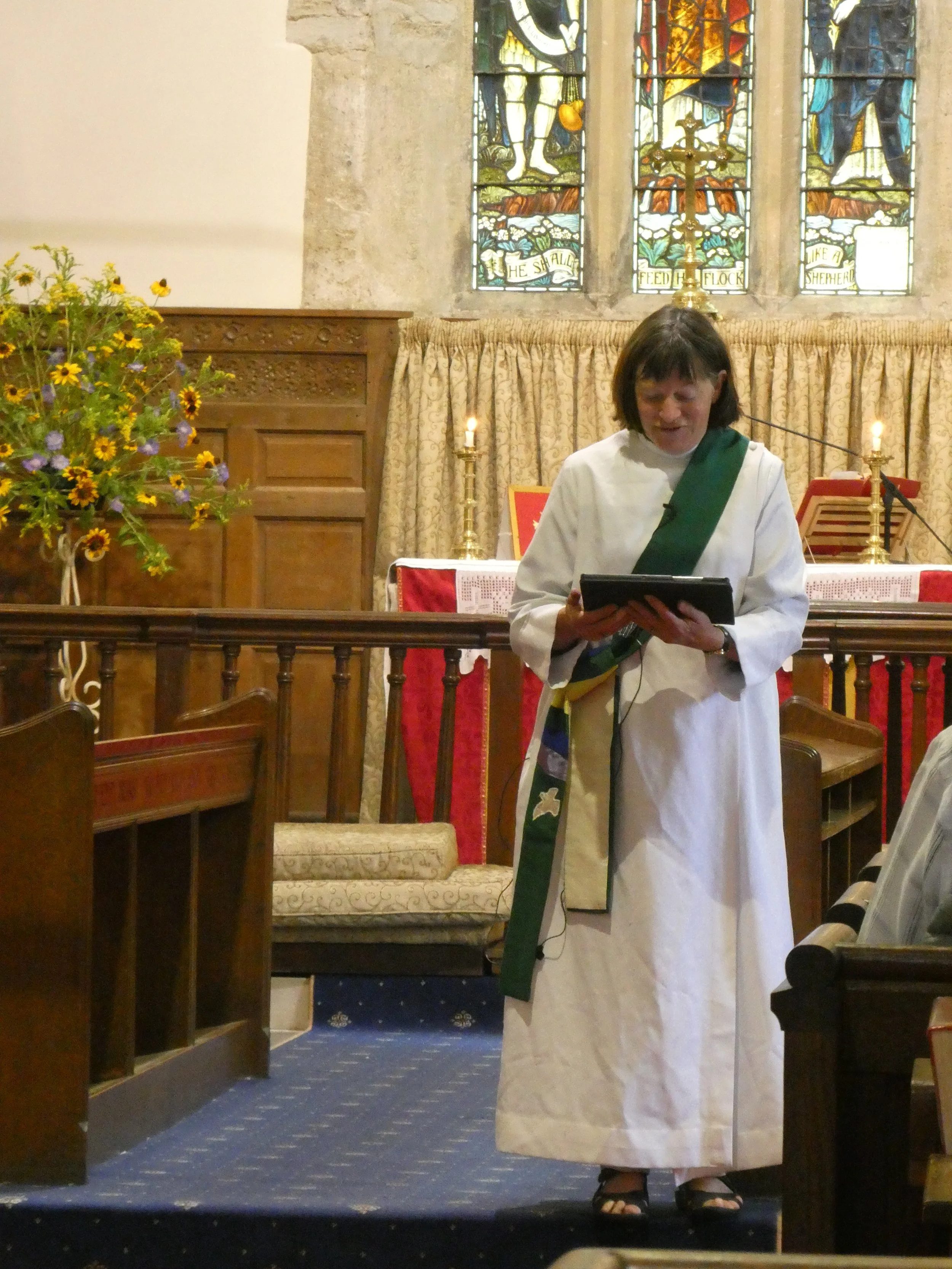 260726 Jo wearing bridge stole.JPG