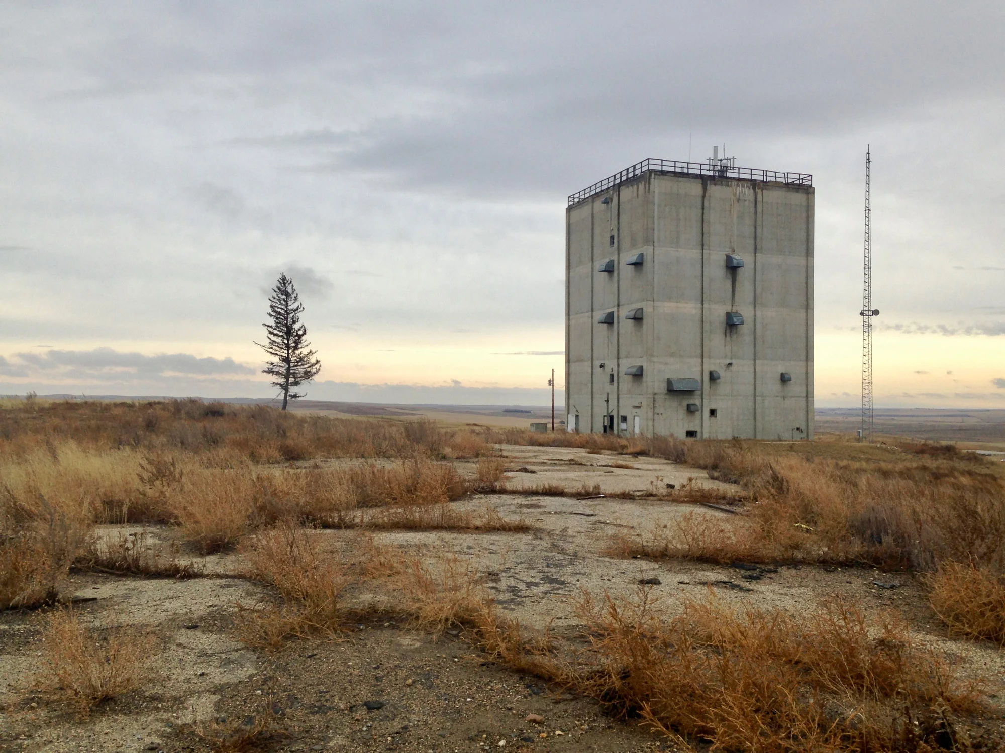 Abandoned air force station near Fortuna, ND