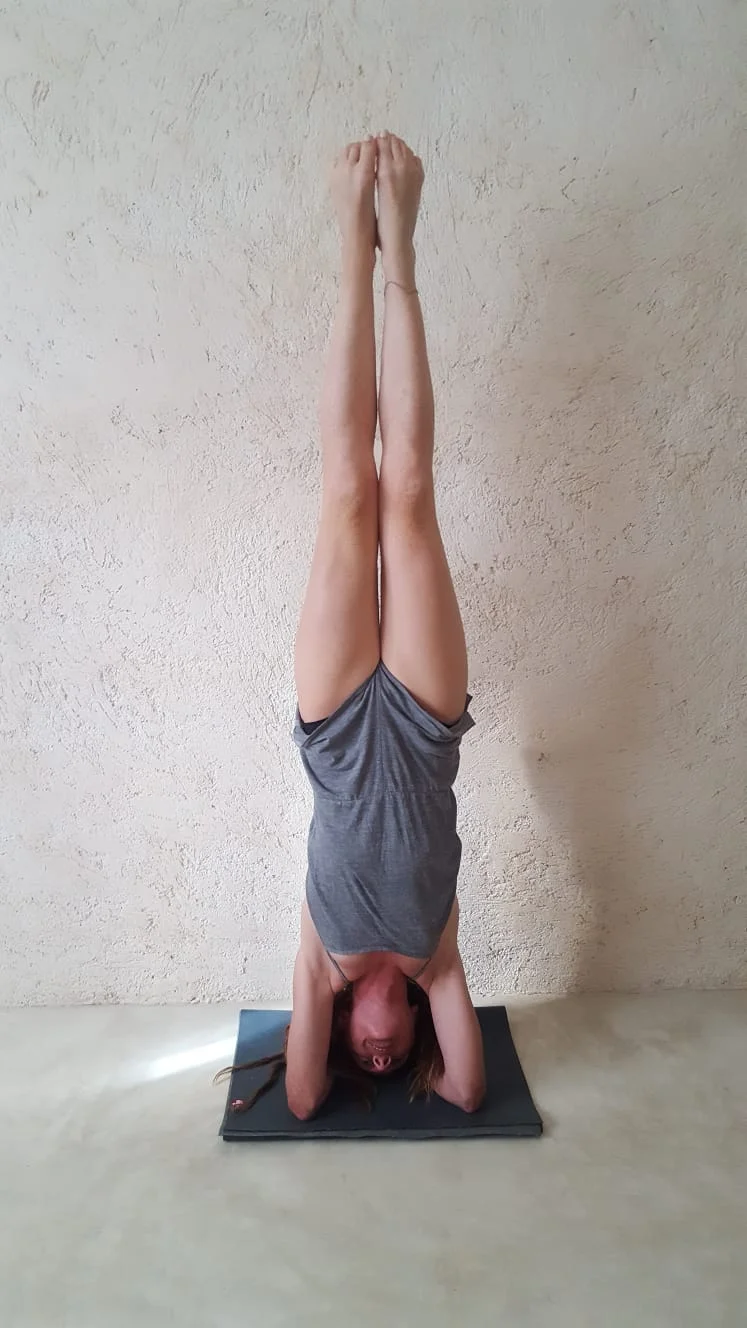 My jazzy Sirsasana (meaning: headstand) after a lot of practice