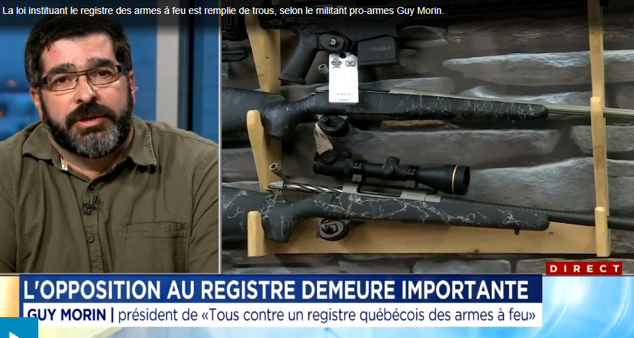 Registre des armes à feu: des trous dans la loi