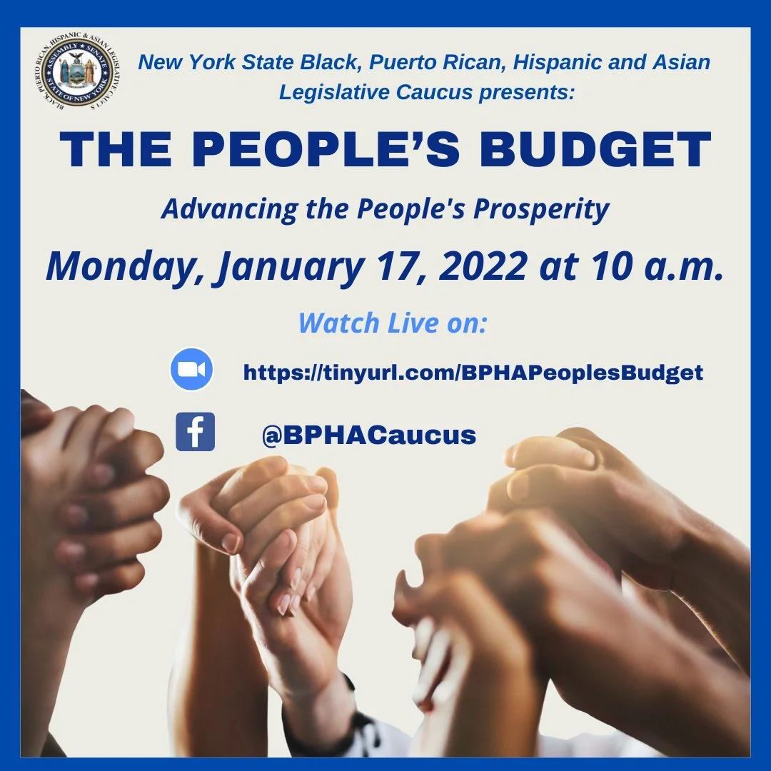 BPHA Legislative Caucus Commemorates Martin Luther King Jr.  Day by Announcing the 2022 People's Budget