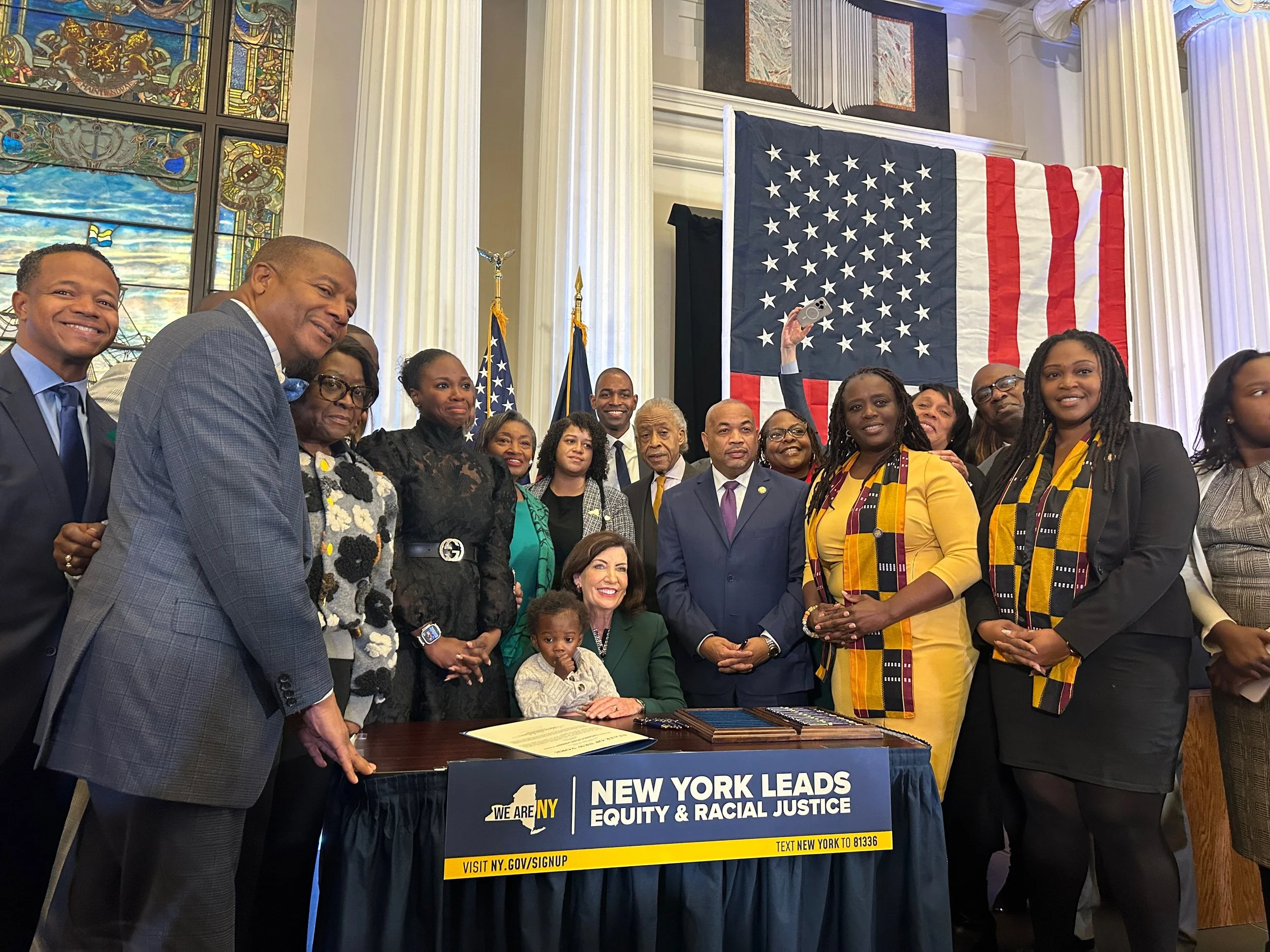 CAUCUS CELEBRATES GOVERNOR HOCHUL SIGNING HISTORIC&nbsp;REPARATIONS &amp; REMEDIES COMMISSION LEGISLATION