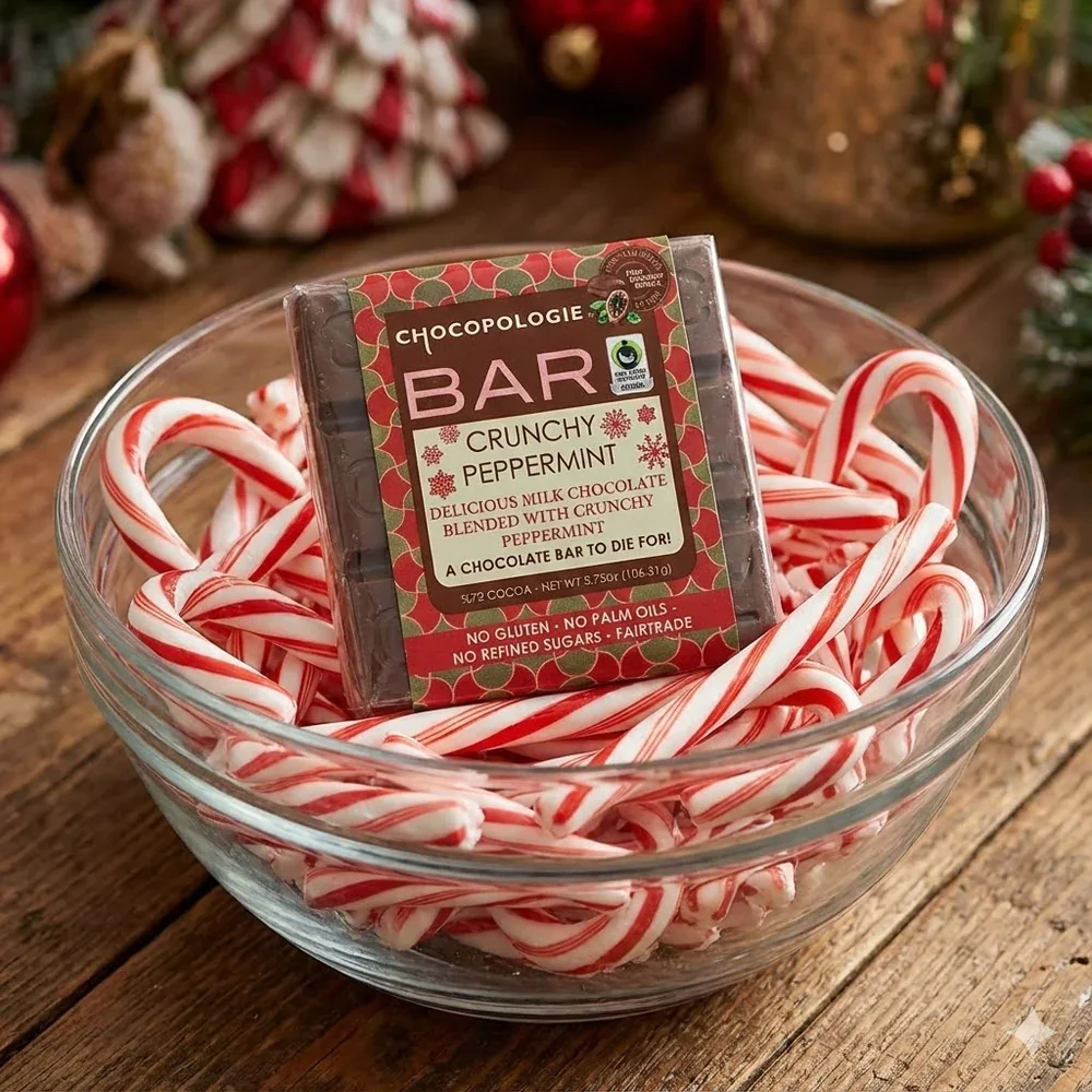 Crunchy Peppermint Chocolate Bar