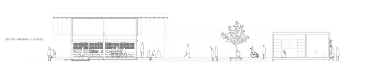 section through 'Meeting' Home-for-All