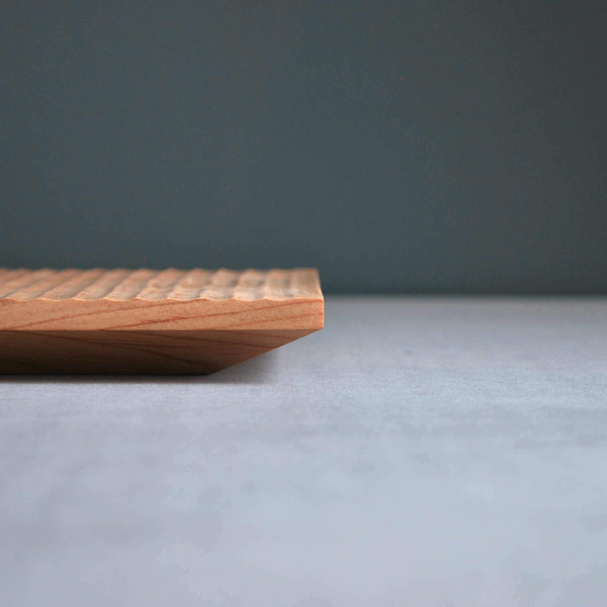 hand carved cherry tray