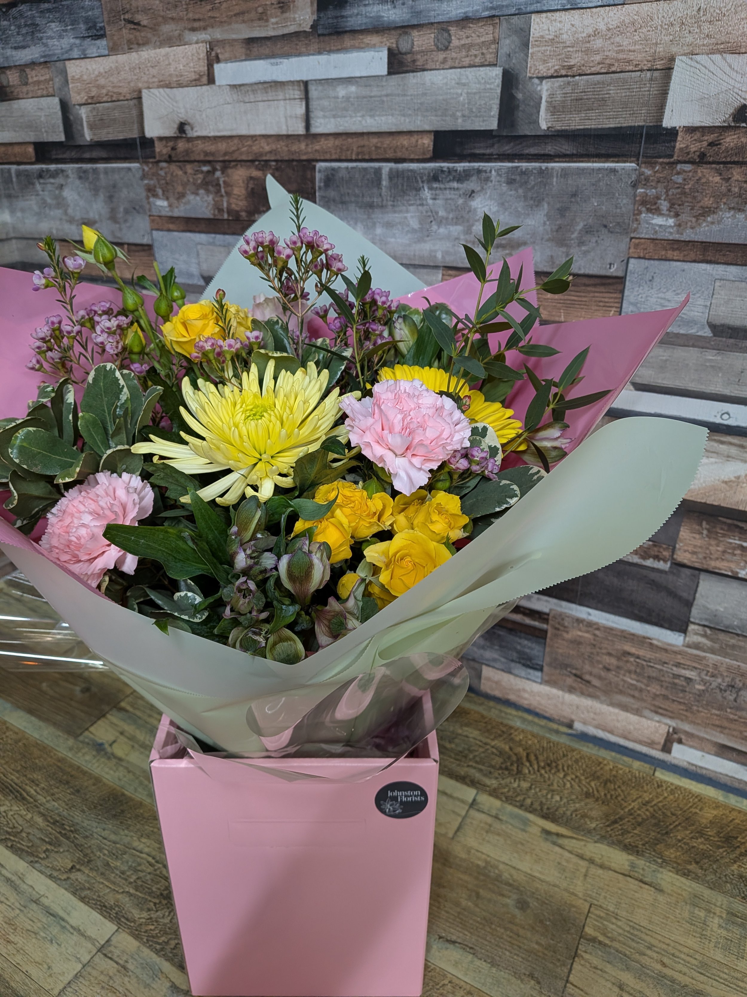 Mother's day yellows and Pinks Hand tie