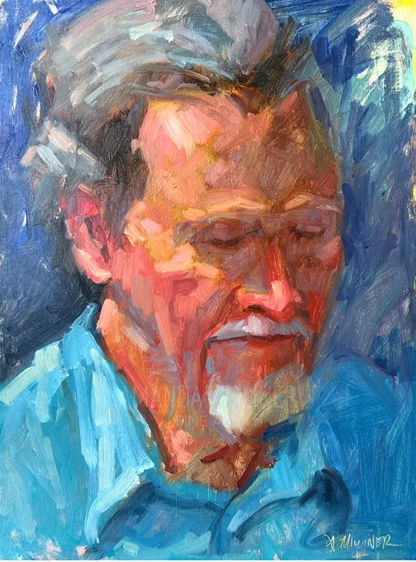 Portrait of a man, 2025, 12x16", oil