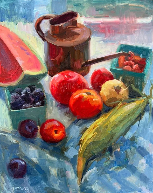 Garden Haul, 16x20", oil