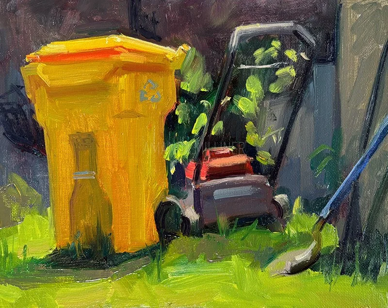 Mower, 8x10", oil