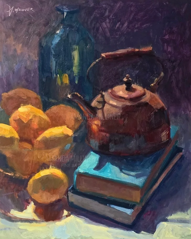 Lemon reflections, 16x20", oil