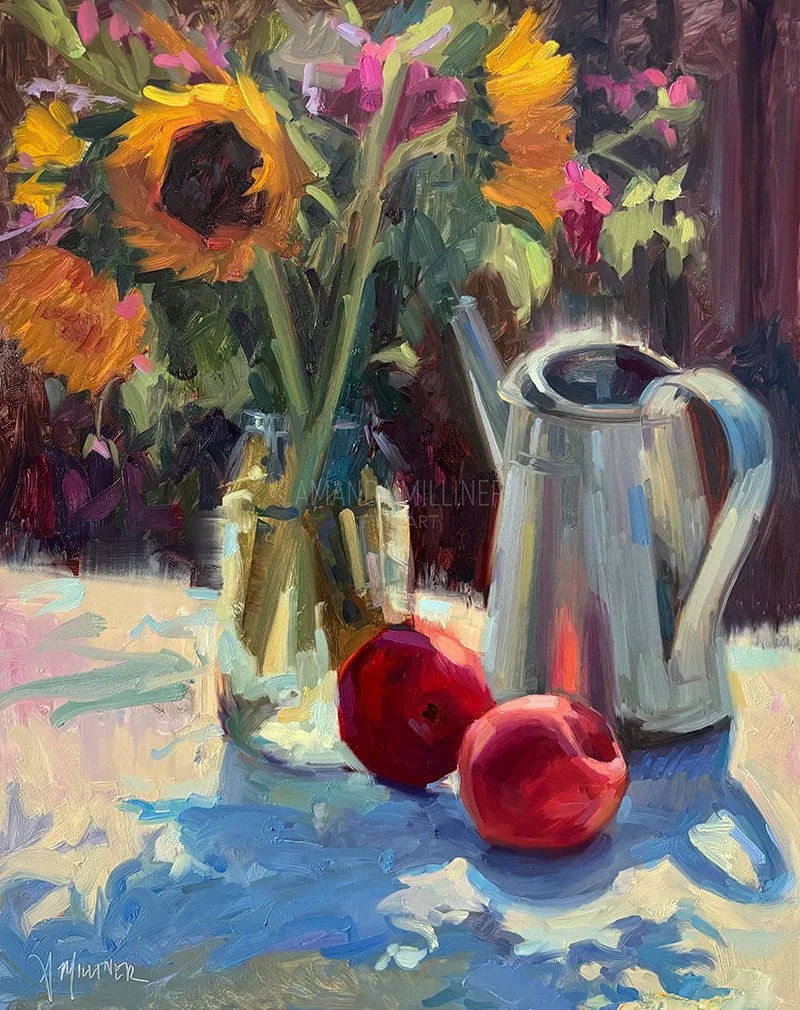 Peach Glow, oil, 2026