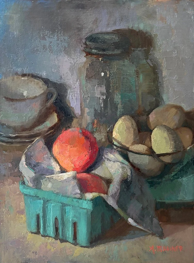 Just peachy, 12x16, oil, 2026