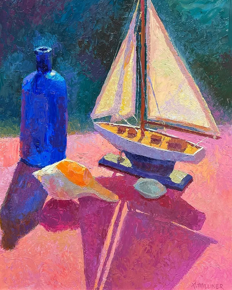 Sail Shadows, 16x20", oil