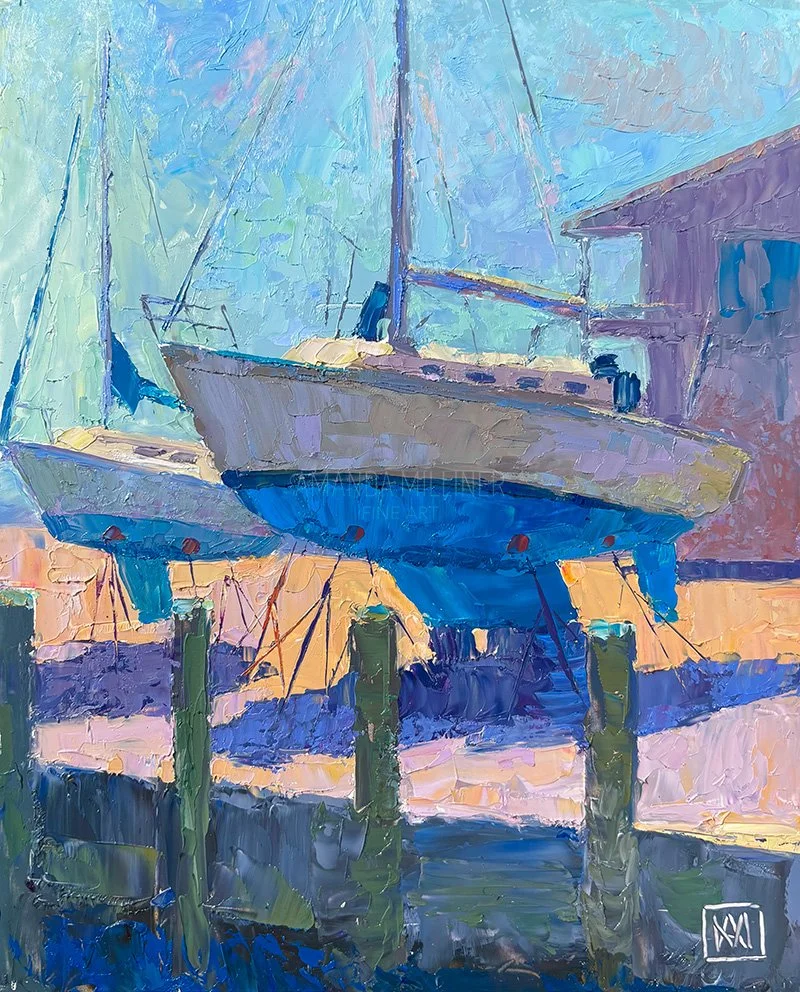 Side by Side, 8x10", oil. SOLD