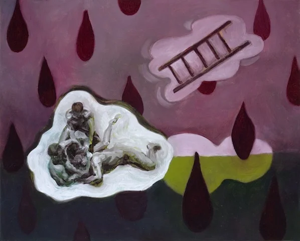 Ladder, 2011, oil on panel, 9.5" x 11.5"