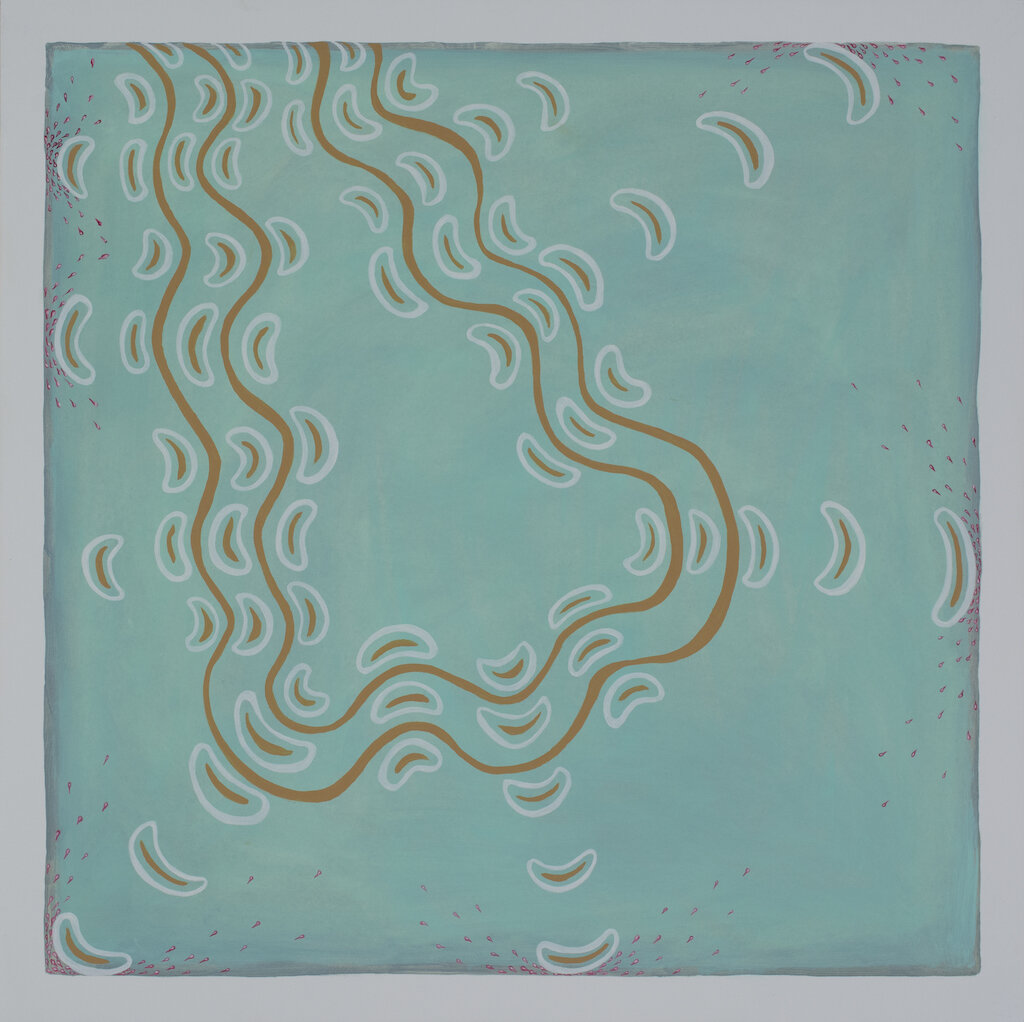 Splash, 2019, oil on panel, 24” x 24”