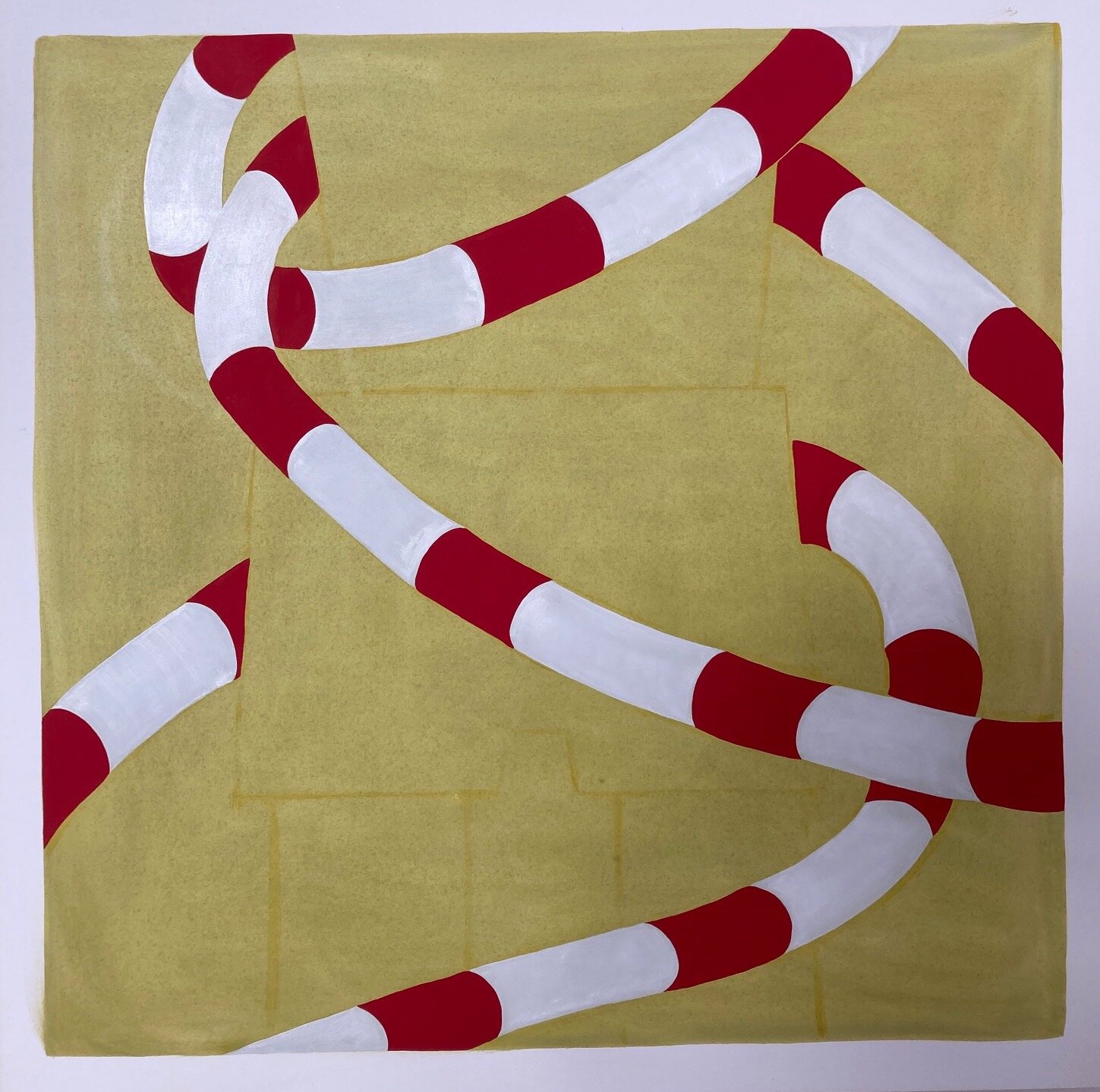 Lifeguard, 2020, oil on panel, 24” x 24”