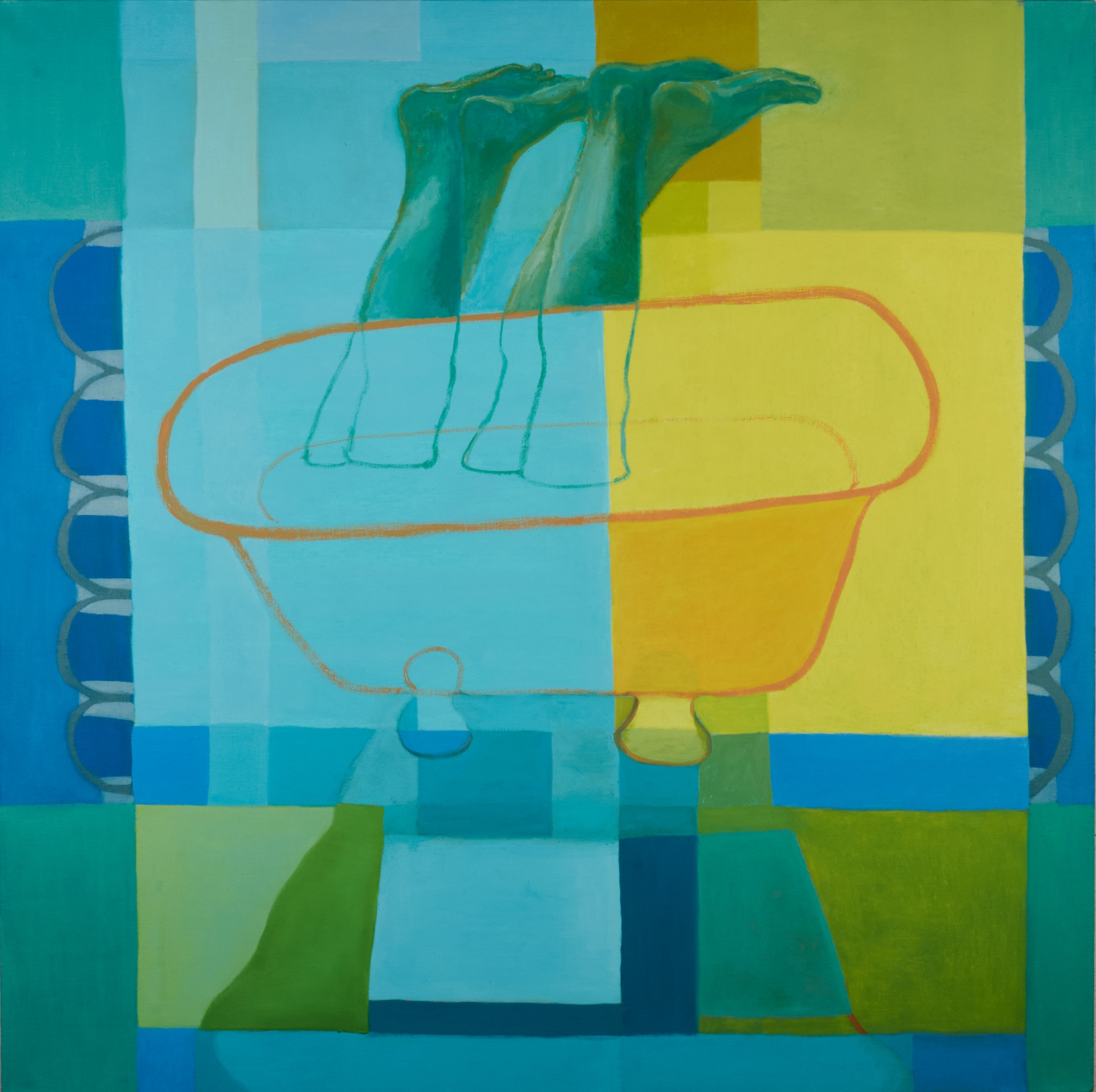 Pas de Deux, oil on linen, 48” x 48”, 2024