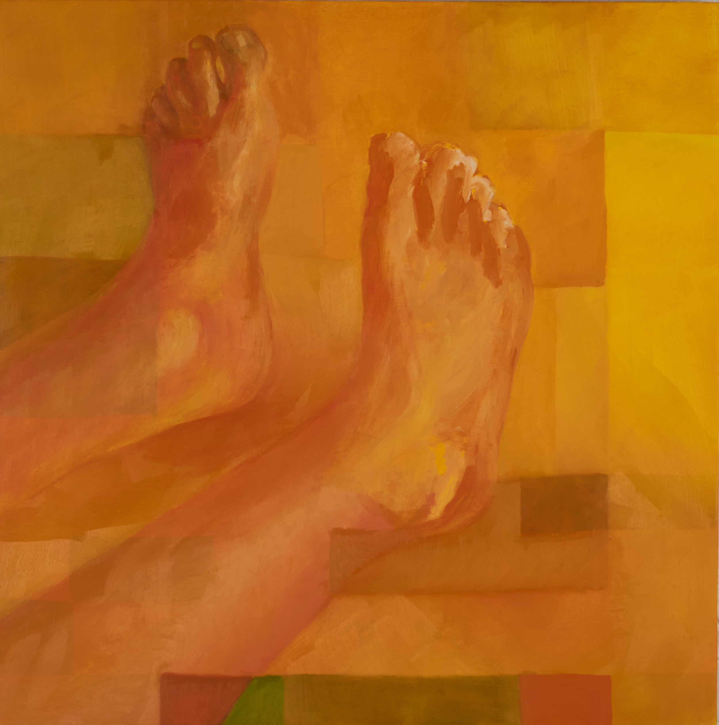 Ring of Fire, oil on panel, 16” x 16”, 2024